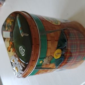 Girl Scout backpack cookie tin with straps